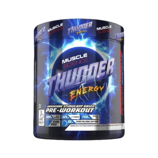 Muscle Science Thunder Energy 57 Serv. Pre Workout ( FREE DELIVERY )