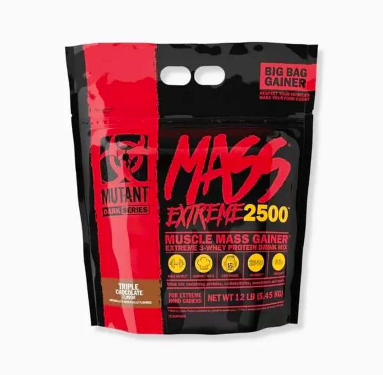 Mutant Mass Extreme 2500 Muscle Mass Gainer 12lbs chocolate flavor ( free delivery )