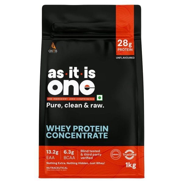 AS-IT-IS Nutrition Raw Whey Protein Concentrate 80%, 1 kg ( free delivery )